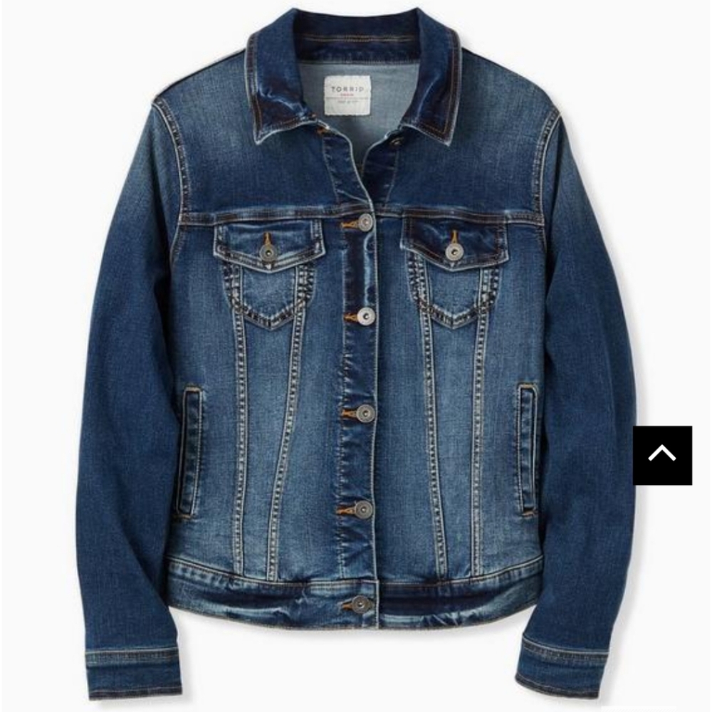 Torrid Denim Trucker Jacket Size 1